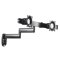 KWD220B Dual Arm Wall Mount, Dual Monitor