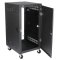 RX21-25SFD 25 ½" Deep, 21RU Mobile Equipment Rack includes: Casters, Side Handles, and solid door...