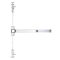 S6803FU36RE SDC Concealed Vertical Rod Exit Device, Lever or Pull, Fire Exit Device, Dull Stainle...