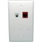 ST3-DVT NAPCO Wall Plate w/ RJ45 Data Jack & RJ45 Telco Jack