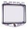 STI-7510E Polycarbonate Enclosure with Open Backbox for Flush Mount Applications and Exterior Key...