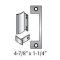 1006-12/24D-630-T-630 HES 1006 Series Electric Strike, Failsecure, 12/24VDC, T Plate, Satin Stainless Steel Finish