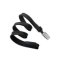 010682 Slide Adapter Black 3/8 (10 mm) Flat Braid Breakaway Woven Lanyard with Bulldog Clip (Pack...