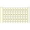100 x 6 / 100 x 9 pre-printed marker for horizontal terminal block assemblies, card with 100 markers, repeated identical numbers.