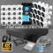 Clear Complete 16-Channel 4K Ultra HD IP NVR System (Kit) with Sixteen Metal 4MP Fixed Cameras, 3...