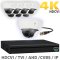 16 CH XVR with 16 4K 8MP Starlight Fixed Dome Cameras UHD Kit for Business Professional Grade FREE 1TB Hard Drive