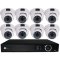 8 HD 720p Vandal Dome Cameras DVR Kit for Business Professional Grade