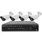 4 HD-TVI  720P Bullet Cameras DVR Kit for Business Professional Grade & 1 TB Hard Drive included