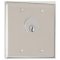 3200 Camden Double Gang One Cylinder Key Switch Faceplate, SPST Momentary, N/O