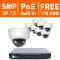 8 CH 4K NVR & 8 x 3 Megapixel HD IR Dome Motorized Lens Kit With 1TB Hard Drive Pre-installed for...