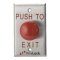 6290-GRN Dynalock Palm Switch 1-5/8'' Diameter Red Plastic Time Delay Mushroom Button - NFPA 101 ...