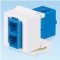 NK LC Duplex Adapter Module, WH, Ceramic, Single-mode