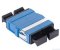 TeraSPEED SC Duplex Flangeless Adapter, Blue, Single Pack