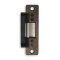 Door Electric Strike, Standard/Fail Secure, 24 Volt AC, Dark Bronze Anodized, With 4-7/8" Flat Faceplate, For Aluminum Door