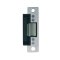 Door Electric Strike, Standard/Fail Secure, 12 Volt AC, Clear Anodized, With 4-7/8" Radius Facepl...