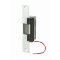 Door Electric Strike, Standard/Fail Secure, 12 Volt AC, Black Anodized, With 6-7/8" Flat Faceplate, For Aluminum Door