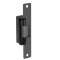 Door Electric Strike, Standard/Fail Secure, 24 Volt DC, Black Anodized, With 6-7/8" Flat Faceplate, For Aluminum Door