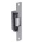 Door Electric Strike, Standard/Fail Secure, 24 Volt DC, Clear Anodized, With 4-7/8" Radius Faceplate, For Aluminum Door