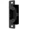 Door Electric Strike, Fail Safe/Fail Secure, 12/24 Volt AC/DC, Black Anodized, With 4-7/8" Flat Faceplate, For Aluminum Door