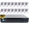 32 CH HD-CVI DVR 16HD 1080P PIR Hidden cameras 3.6mm Lens Kit for Business Professional Grade FRE...