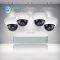 4 CH NVR & 4 x 4 Megapixel HD IR Mini Dome Kit With 1TB Hard Drive Pre-installed for Business Pro...