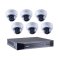 Geovision Line 8 Channel at 4K (2160p) NVR Kit 48Mbps Max Throughput - 2TB w/ Built-in 8 Port PoE and 6 x 4MP 2.8mm Outdoor IR Vandal Dome IP Security Cameras