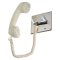 CE-2A-PT Atlas Sound Telephone Intercom Handset / Chrome Hook Switch / Push to Talk Switch