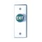 CM-7110GE Camden Recessed Button, Narrow Face, Spring Return, N/C, Momentary, Green, EXIT engraved (in white)