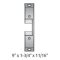 FP-783S-613C HES Faceplate 783S, Brown Nylon Powder Coated