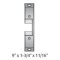 FP-783S-626 HES Faceplate 783S, Satin Chrome Finish