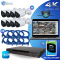 16CH NVR & 8 HD Megapixel Lite IR Fixed Focal Bullet Network Camera Kit