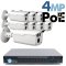 4MP IP PoE 8 Motorized Bullet Camera Kit (IP141D)