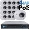4MP IP PoE 16 Wedge Dome Camera Kit (IP2828)