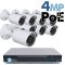 4MP IP PoE 8 Motorized Bullet Camera Kit (IP29)