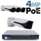 4MP IP PoE 4 Motorized Bullet Camera Kit (IP40)