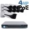 4MP IP PoE 8 Motorized Bullet Camera Kit (IP40)