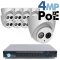 4MP IP PoE 8 Dome Camera Kit (IP5341EM)