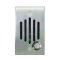 IU-6302 Satin Nickel finish ¼” solid brass intercom unit with color camera, black metal screen, w...