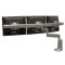 KCD320B Triple Monitor Swing Arm Desk Mount (Black)