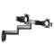 KWD220B Dual Arm Wall Mount, Dual Monitor