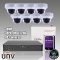 NVR  8 Channel 8PoE & 4K 2U up to 12MP + (8) 4K (8MP) WDR Dome camera kit