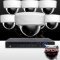 16CH IMAX NVR & Ninja 4 Megapixel IP Mini Dome Camera 8 Cam Kit (White)