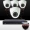 8CH IMAX NVR & Ninja 4 Megapixel IP Mini Dome Camera 4 Cam Kit (White)