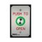 PEBSS6-US Essex U.S. Single Gang Piezoelectric Switch, "PUSH TO OPEN" in Red