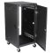 RX21-25SFD 25 ½" Deep, 21RU Mobile Equipment Rack includes: Casters, Side Handles, and solid door...