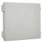 12"x12"x6" Poly Enclosure with Solid Door, Latch Lock, 4 RPSMA Holes