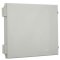 14"x12"x6" Poly Enclosure with Solid Door, Latch Lock, 3 RPSMA Holes