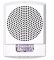 Eaton ELSPSTW Eluxa LED High Fidelity Speaker Strobe, White, Wall, 24VDC, 15/30/75/110/135/185CD,...