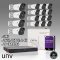UNIVIEW NVR 16ch w/ 8PoE, 8mp & (16) 4MP Network IR Fixed Dome Camera Kit