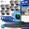 16CH NVR & 4K Fixed Dome Network Security Camera Kit